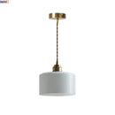 Axyaa White Glass Japan Style LED Pendant Lamp for Elegant Home Lighting