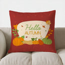 Autumn Vibes: Bird & Pumpkin Pillow Cover by Axyaa