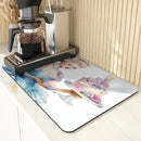 Axyaa Princess Queen Cake Kitchen Absorbent Mat, Antiskid & Quick-Drying