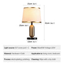 Axyaa Black Gold LED Table Lamp Modern Nordic Design for Home Living Room
