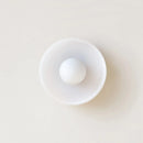 Axyaa Designer Glass Wall Lamp for Modern Italy Decor - White/Green/Orange Lampshade