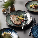 Axya Ceramic Dinner Plate Set for Retro-Fusion Dining Experience