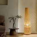 Axyaa Bamboo Zen Floor Lamp: Nordic Living Room Tea Room Sofa Side Light