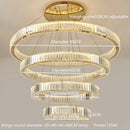 Axyaa Modern LED Crystal Round Chandelier for Dinning Living Room