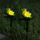 Axyaa Frog Resin Solar Outdoor Light for Garden Decor