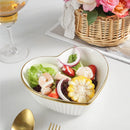 Nordic Love Ceramic Bowl by Axyaa - Versatile Kitchen Tableware & Home Decor