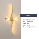 Axyaa Nordic LED Wall Sconce for Bedroom, Black/White Aluminum, AC85-265V