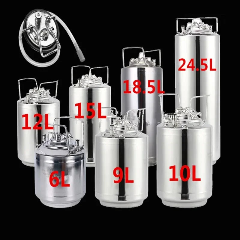 Axya Stainless Steel Nitrogen Coffee Keg Ball lock Growler Dispenser for Home Brew