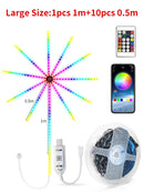 Axyaa Dream Color Bluetooth LED Fireworks String Lights Music Sync Light