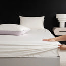 Axyaa Luxury Cotton Fitted Sheet for Hot Sleepers - Moisture-Wicking Mattress Cover
