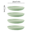 Axyaa Eco-Friendly Wheat Straw Dinner Plates Set - 4pcs Full Tableware & Dinnerware