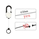 Axyaa Heavy Duty ID Reel Carabiner Keychain - Holds Multiple Tools