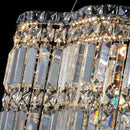 Axyaa Luxury Gold Crystal LED Chandeliers for Living Dining Bedroom Decor