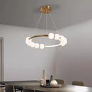 Axyaa Nordic Round Pendant Lamp, Postmodern Lighting Fixture for Dining, Living, Study Room