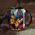 Axyaa Dancing Fairy Butterflies Coffee Mug, Colorful Design Institute Tea Cup