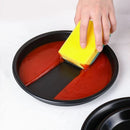 Axyaa Non-Stick Carbon Steel Pizza Pan Deep Dish Tray Set