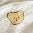 Axyaa Embroidered Waffle Cotton Queen Bedding Set with Sheets & Pillowcases