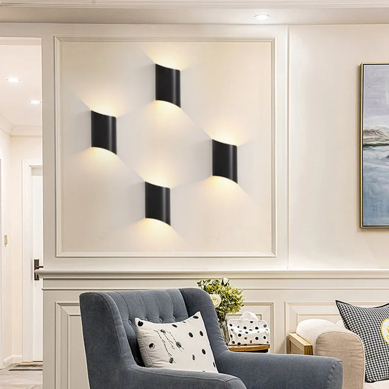 Axyaa Modern Nordic LED Wall Lamp for Bedroom, Living Room, and Stairs Indoor Lighting