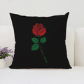 Axyaa Rose Print Pillow Cover - Romantic Home Decor & Gift