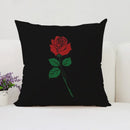 Axyaa Rose Print Pillow Cover - Romantic Home Decor & Gift