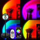 Axyaa LED Sunset Projector Lamp with Bluetooth Control and Disco Lighting