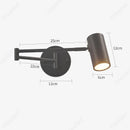Axyaa Retro LED Swing Arm Wall Lamp Adjustable Telescopic 5W Fixture