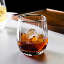 Axyaa Nordic Ripple Glass Tumbler Cup for Various Drinks - Transparent Drinkware