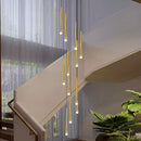 Axyaa LED Pendant Chandelier for Modern Home Decor and Living Room Lighting
