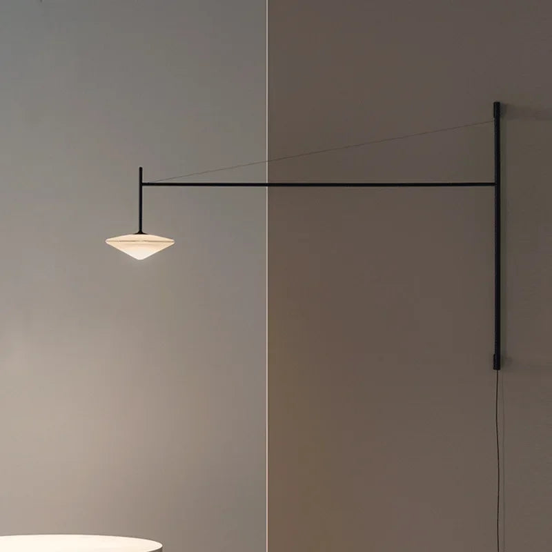 Axyaa Black Swim Arm Wall Light for Living Room & Bedroom