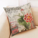 Retro Design Linen Pillowcase for Living Room & Bedroom by Axyaa