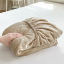 Axyaa Warm Flannel Fitted Bed Sheet, Coral Fleece Mattress Cover, Plush Comfort, Autumn/Winter Bedding