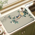 Axyaa Spices Printed Kitchen Absorbent Drying Mat - Tableware Draining Pad