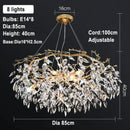 Axyaa Crystal Tree Chandelier: Elegant & Luxurious Restaurant Lighting