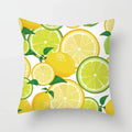 Lemon Pattern Summer Cushion Cover for Sofa Decor by Axyaa
