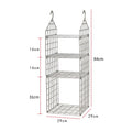 Axyaa Hanging Wardrobe Organizer Cabinets Hanger System for Clothes Storage & Handbags