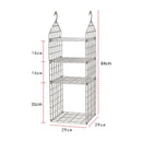 Axyaa Hanging Wardrobe Organizer Cabinets Hanger System for Clothes Storage & Handbags
