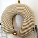 Axyaa Knitted Striped U-Neck Pillow: Multi-Function Travel & Aircraft Pillow
