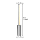 Axyaa LED Glass Table Lamp Night Light for Bedroom Study and Bedside