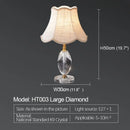 Axyaa Crystal Desk Lamp LED with Remote Control for Home Living Room
