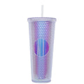Axyaa Double Layered Straw Cup: Diamond Radiant Water, Coffee, Drinks, Mugs