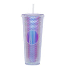 Axyaa Double Layered Straw Cup: Diamond Radiant Water, Coffee, Drinks, Mugs