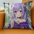 Axyaa Keqing Anime Cushion Cover Pillow Case for Home Sofa Bed Decor