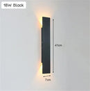 Axyaa Outdoor Up Down Wall Lamp Aluminum 18w LED Wall Light IP65 Waterproof