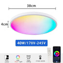 Axyaa Smart Ceiling Light RGB LED 30W40W Alexa Google Home Bedroom Decor Light