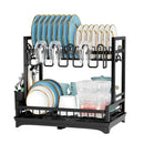 Axyaa 2-Tier Dish Drainer Rack with Drained Board