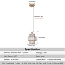 Axyaa Crystal Pendant Chandelier - Modern Indoor Lighting Solution