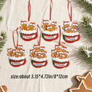 Axyaa Custom Family Gingerbread Christmas Ornament - Personalized Resin Decor