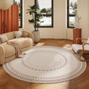 Luxurious Axyaa Italian Style Bedroom Decor Round Carpet, Soft Rug for Living Room and Lounge