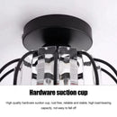 Axyaa Glass Shade LED Ceiling Lights in Black/Gold for Modern Home Decor.