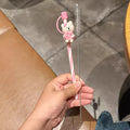 Axyaa Silicone Straw Cover & Brush Set for 7-8mm Straws, Reusable & Splash Proof